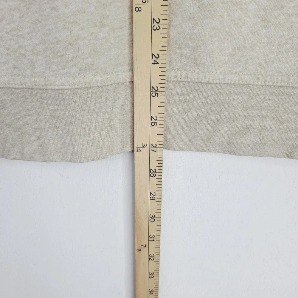 The North Face Mens L‎ Beige Graphic Hoodie Pullover Hooded Sweatshirt TNF Logo